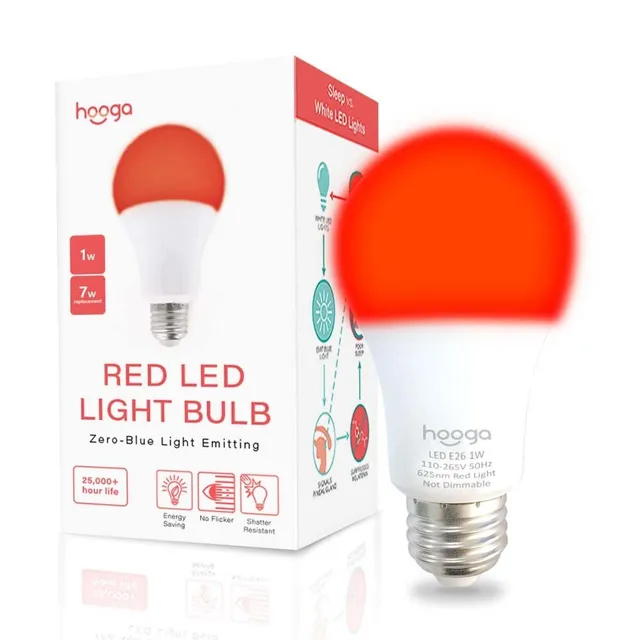 Hooga Sleep Light Bulb (625 nm red)